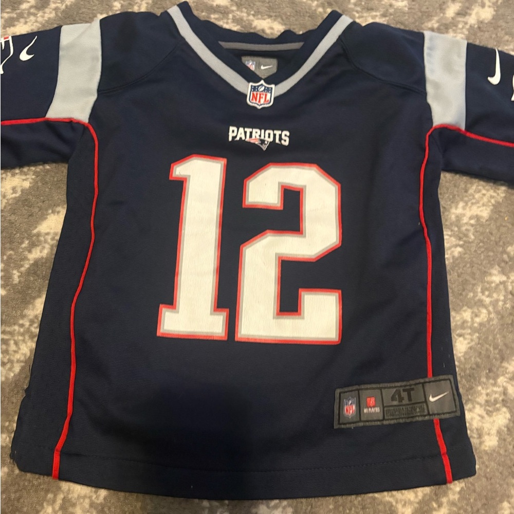 Nike Kids Patriots Jersey - Navy and Gray